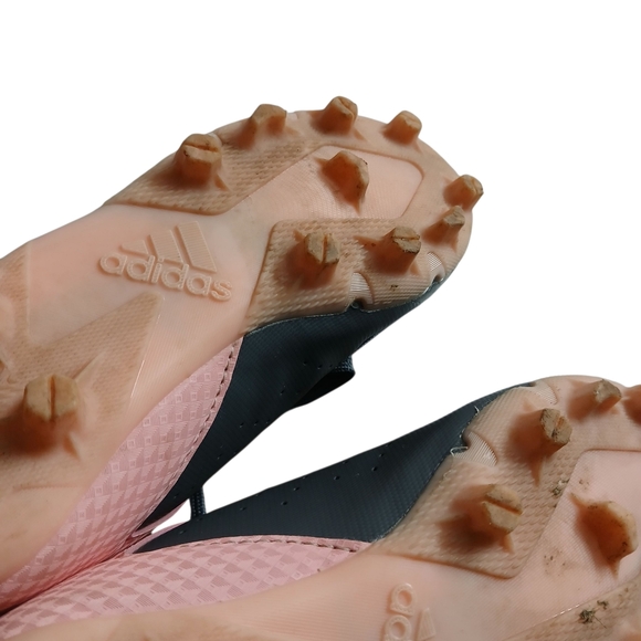 Adidas Soccer Cleats Gray Pink Kids Girls Size 12 - Picture 8 of 9